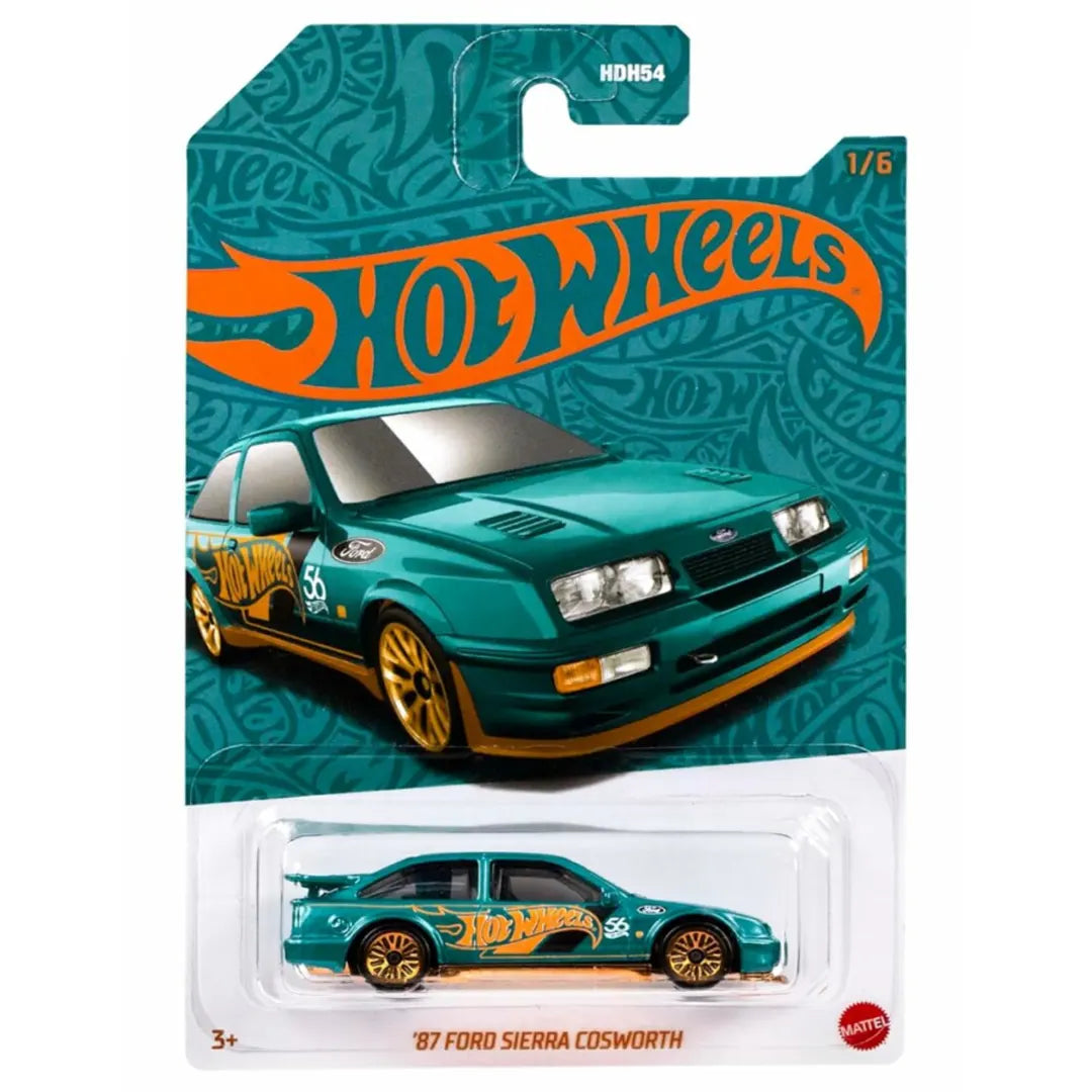 87 Ford Sierra Cosworth - Green and Gold 1/6 - Hot Wheels