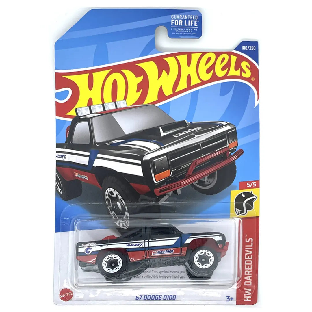 87 Dodge D100 - Daredevils 5/5 - Hot Wheels