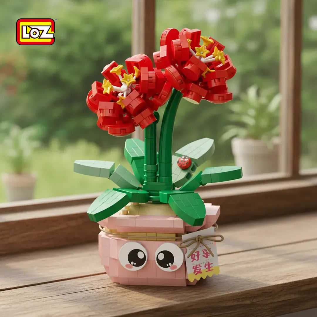 Rosa Roja - Armables con Bloques - Micro Block - LOZ