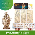 Ciclista Autómata - Puzle 3D de Madera - Ugears