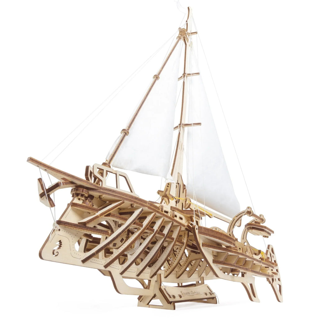 Velero - Trimaran Merihobus - Puzzle 3D de Madera - Ugears