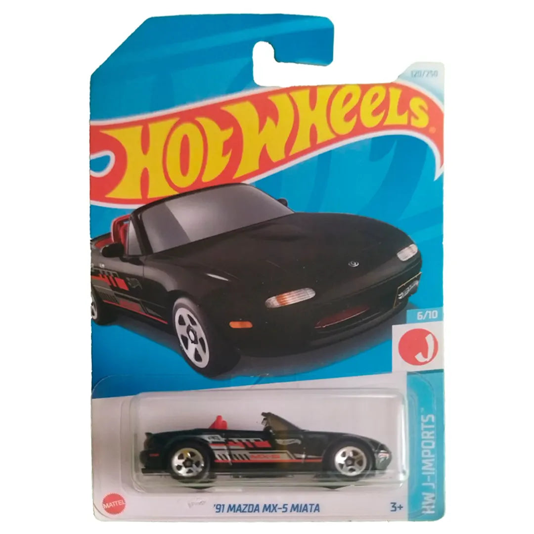 91 Mazda Mx-5 Miata - J-Imports 6/10 - Hot Wheels