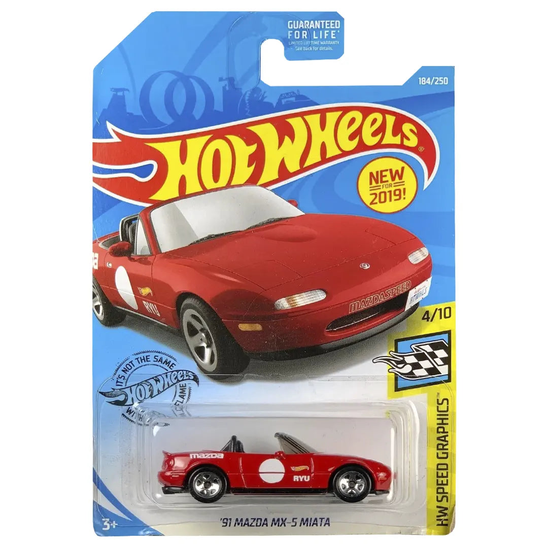 91 Mazda Mx-5 Miata - Speed Graphics 4/10 - Hot Wheels