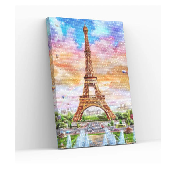 Verano en París 40x50 cm - Pinturas de Diamantes con Bastidor