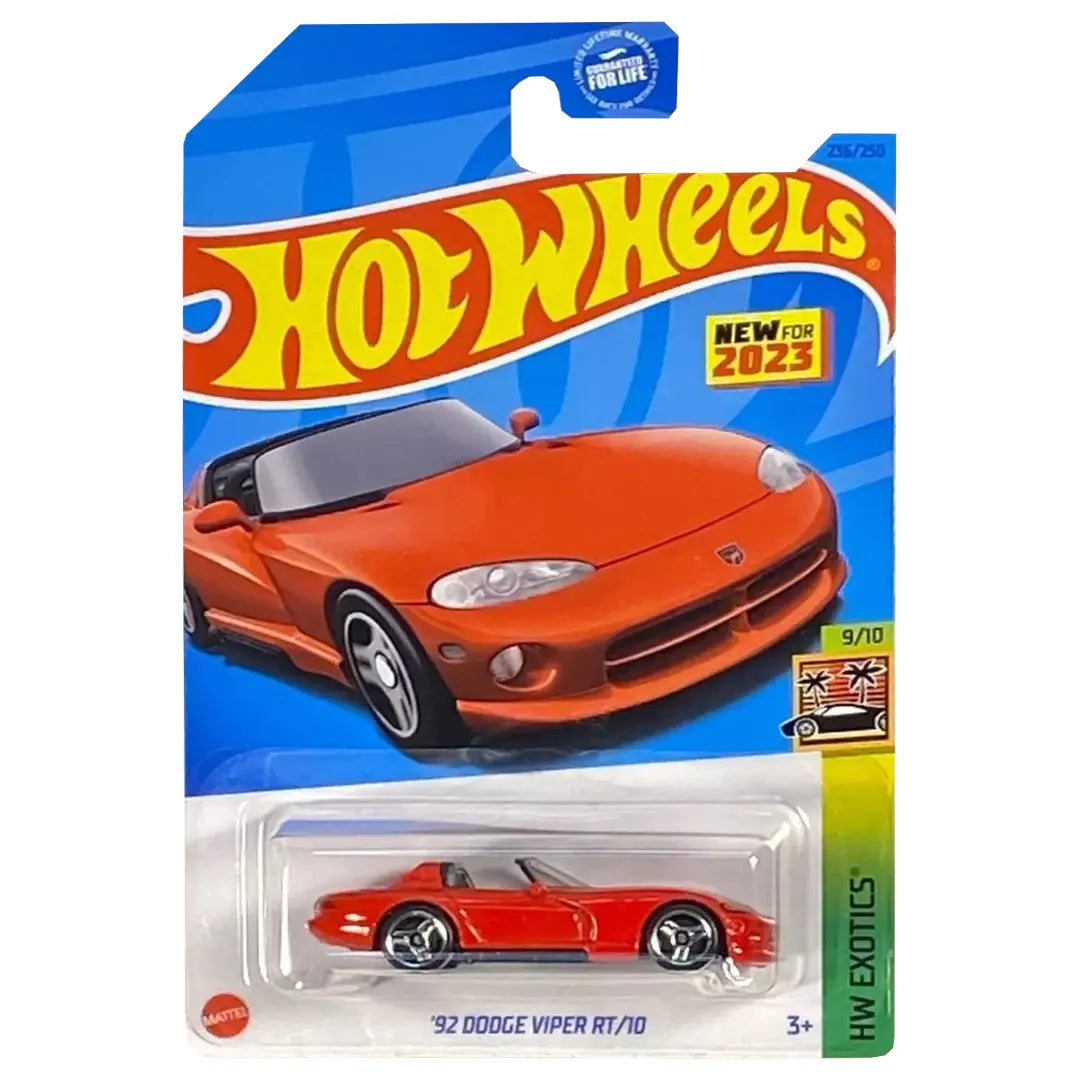 92 Dodge Viper Rt/10 - Exotics 9/10 - Hot Wheels