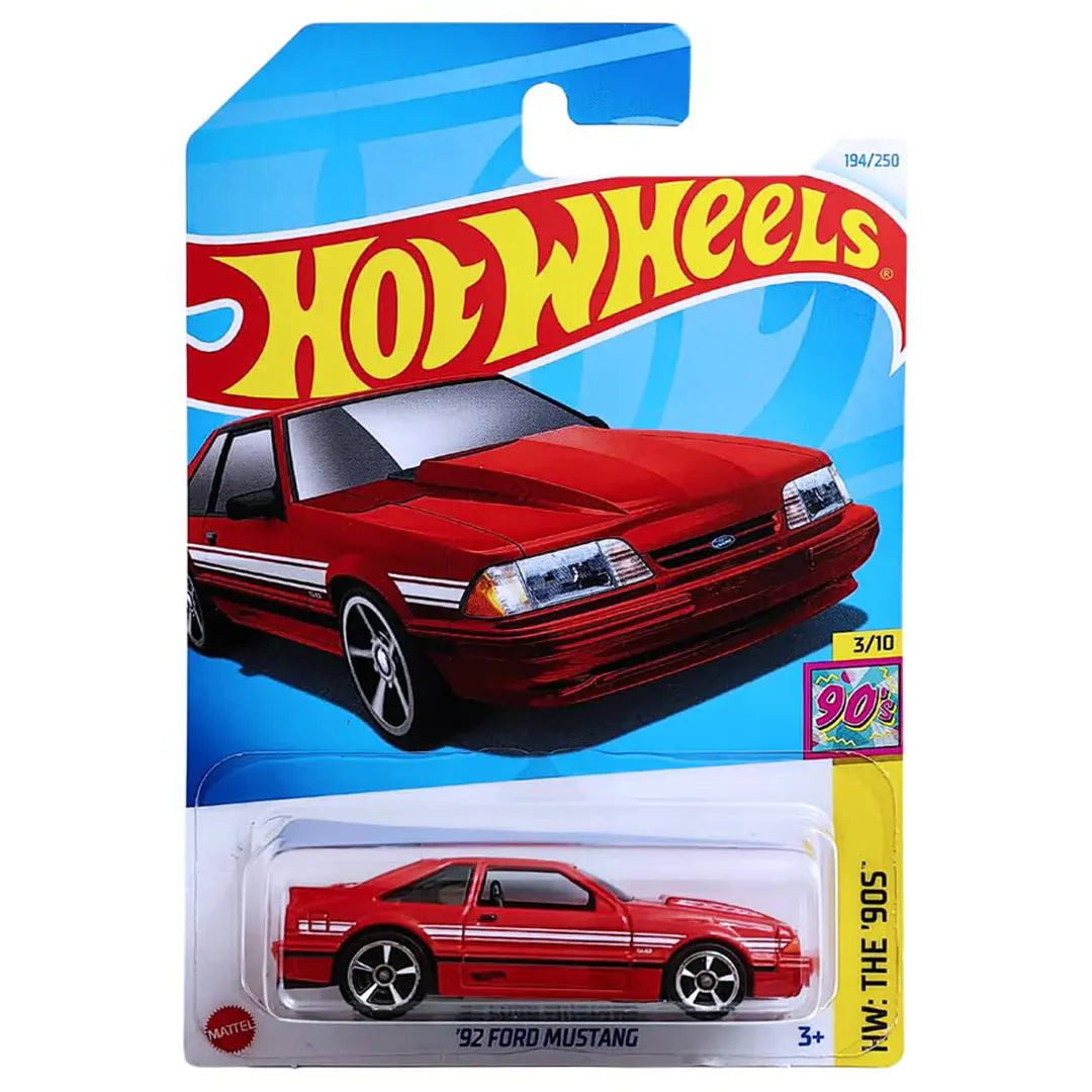 92 Ford Mustang - The 90s 3/10 - Hot Wheels