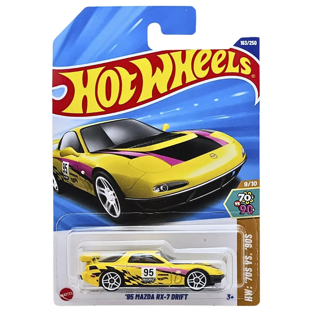 95 Mazda Rx-7 Drift - 70s Vs 90s 9/10 - Hot Wheels