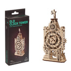 Torre de Reloj Antigua - Puzzle 3D de Madera - Ugears