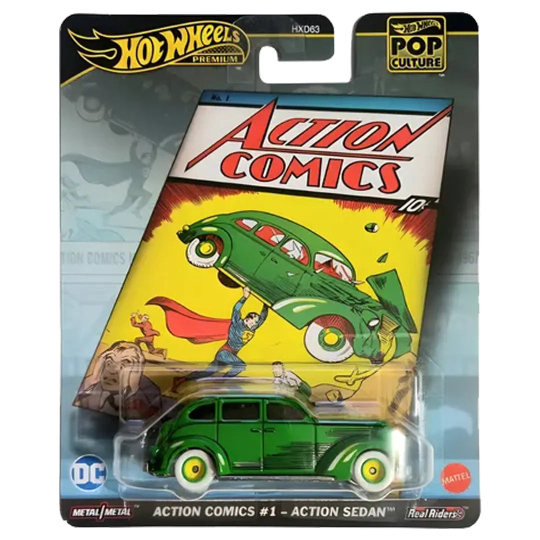 Action Comics #1 Action Sedan - Pop Culture - Hot Wheels