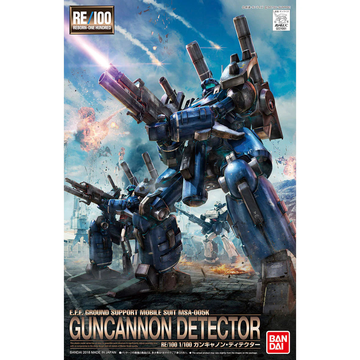 RE/100 1/100 GUNCANNON DETECTOR - Model Kit Articulado - Bandai