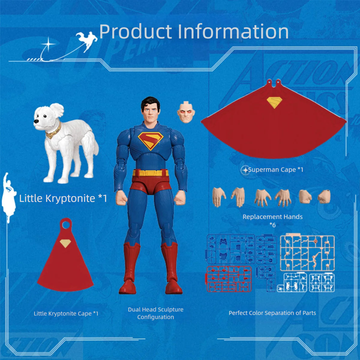 Superman - DC - Champion Class 01 - Model Kit Articulado - BLOKEES