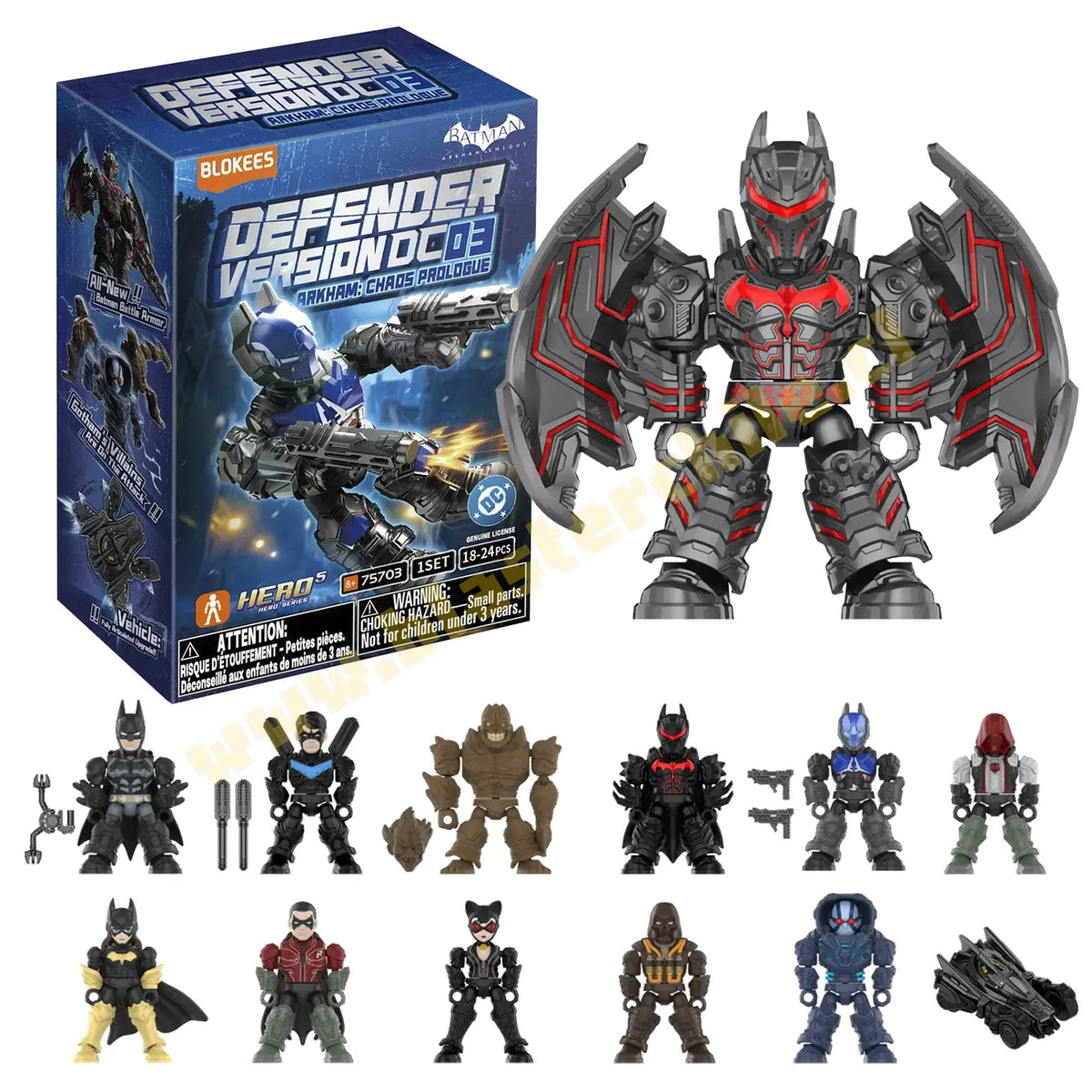 Figura Sorpresa - DC Defender Version 03 -  Arkham: Chaos Prologue - Model Kit - BLOKEES