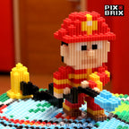 Bombero Armable 3D  - Pix Brix
