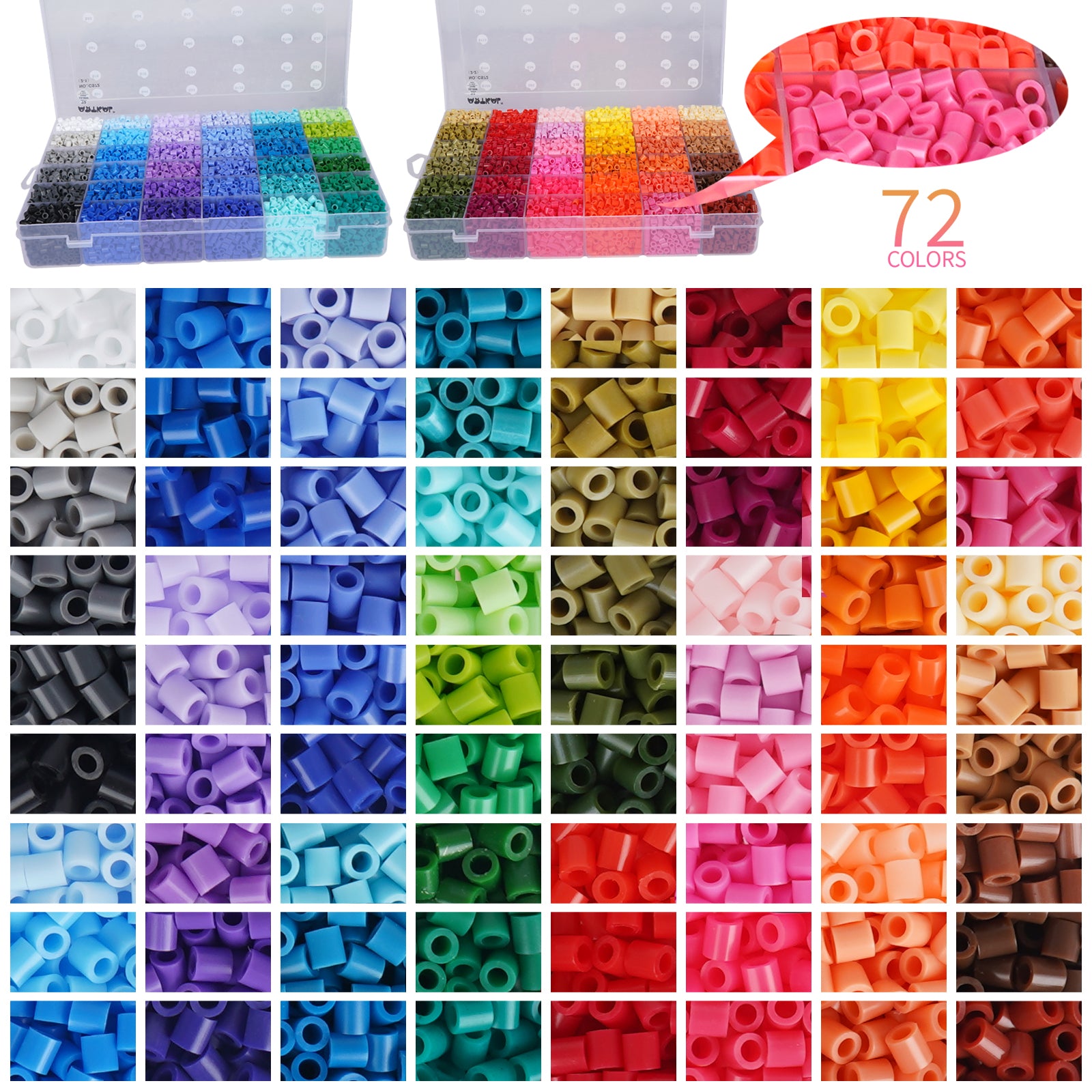 Ultra Pack 5mm - 22.000 Piezas - 72 Colores