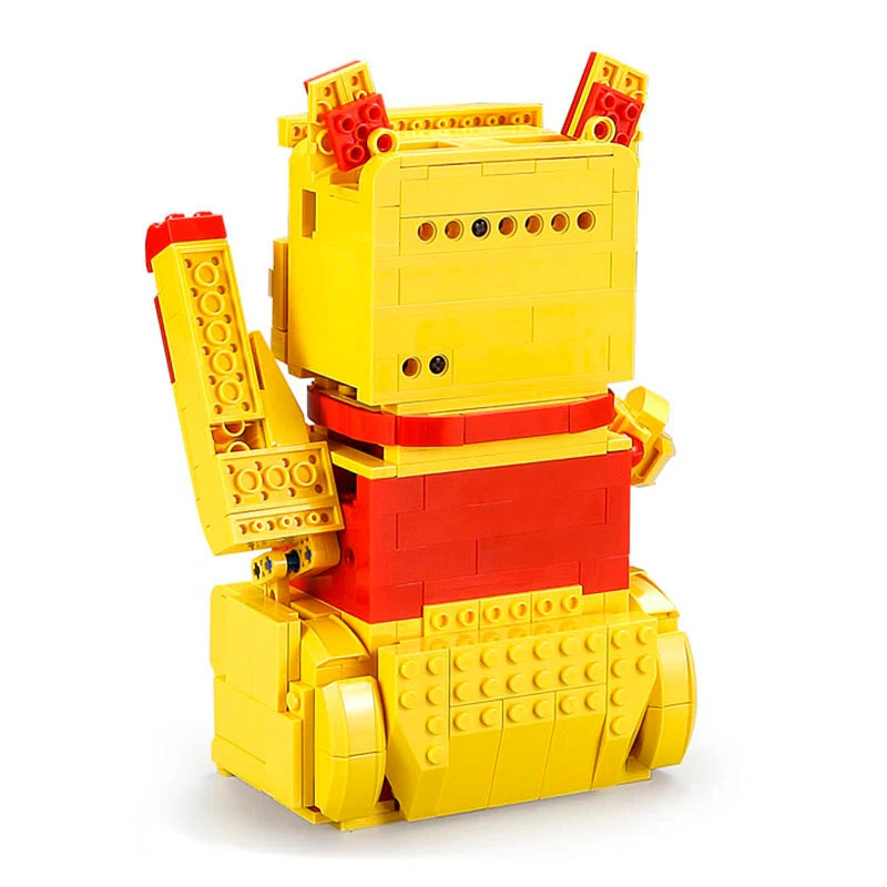 Alcancía Autómata Gato de la Suerte - Armable de Bloques - CADA