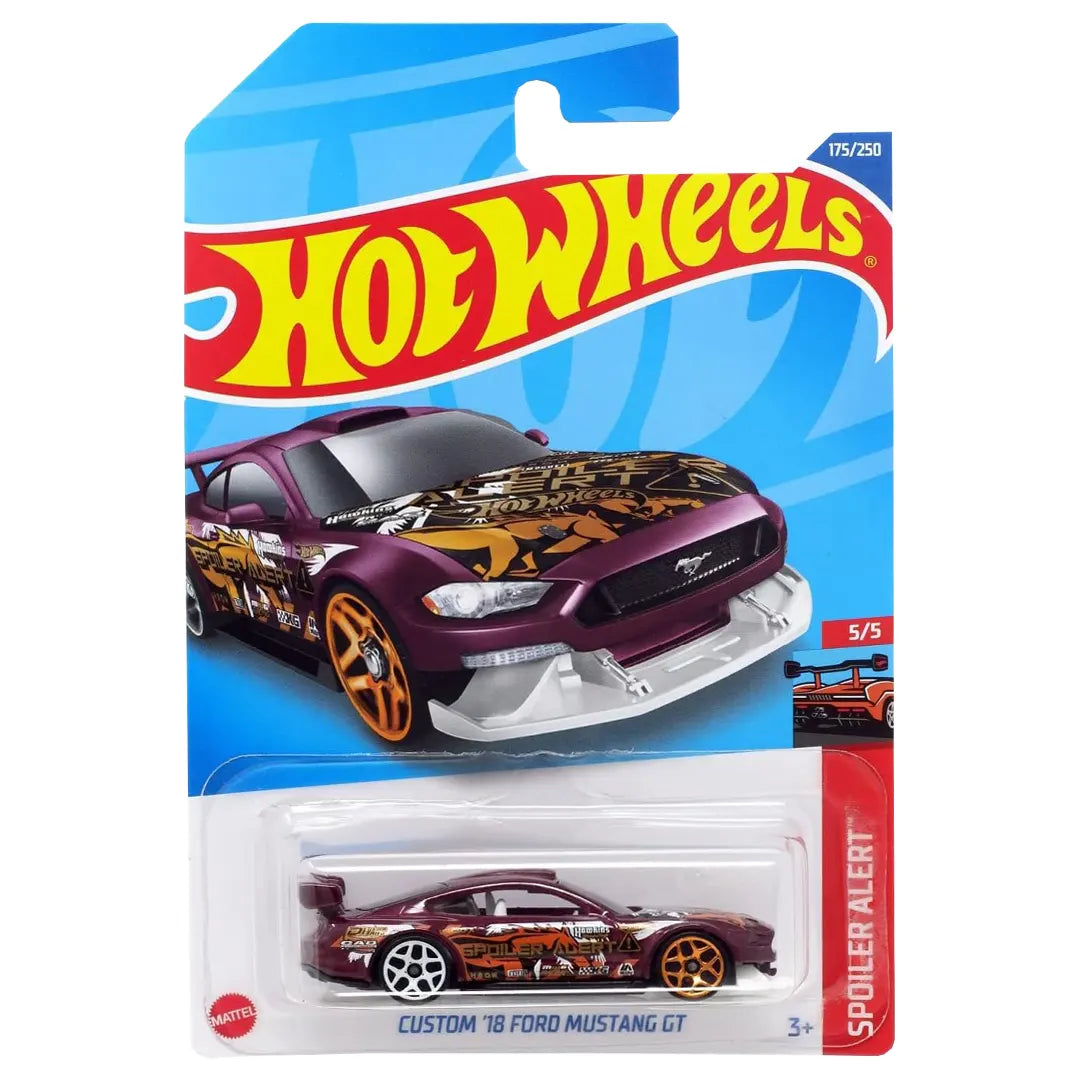 Custom 18 Ford Mustang Gt - Spoiler Alert 5/5 - Hot Wheels