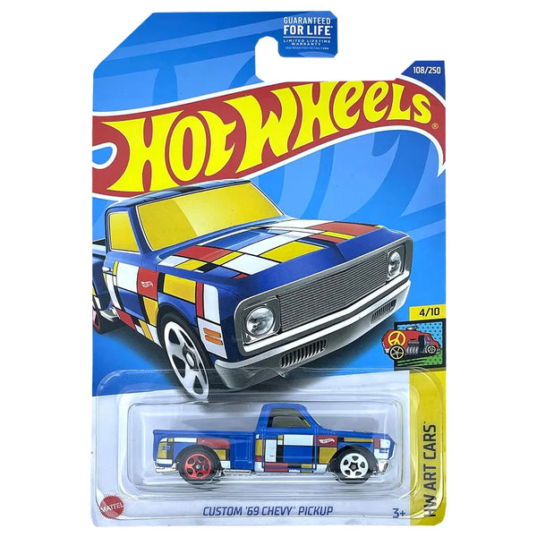 Custom 69 Chevy Pickup - Art Cars 4/10 - Hot Wheels