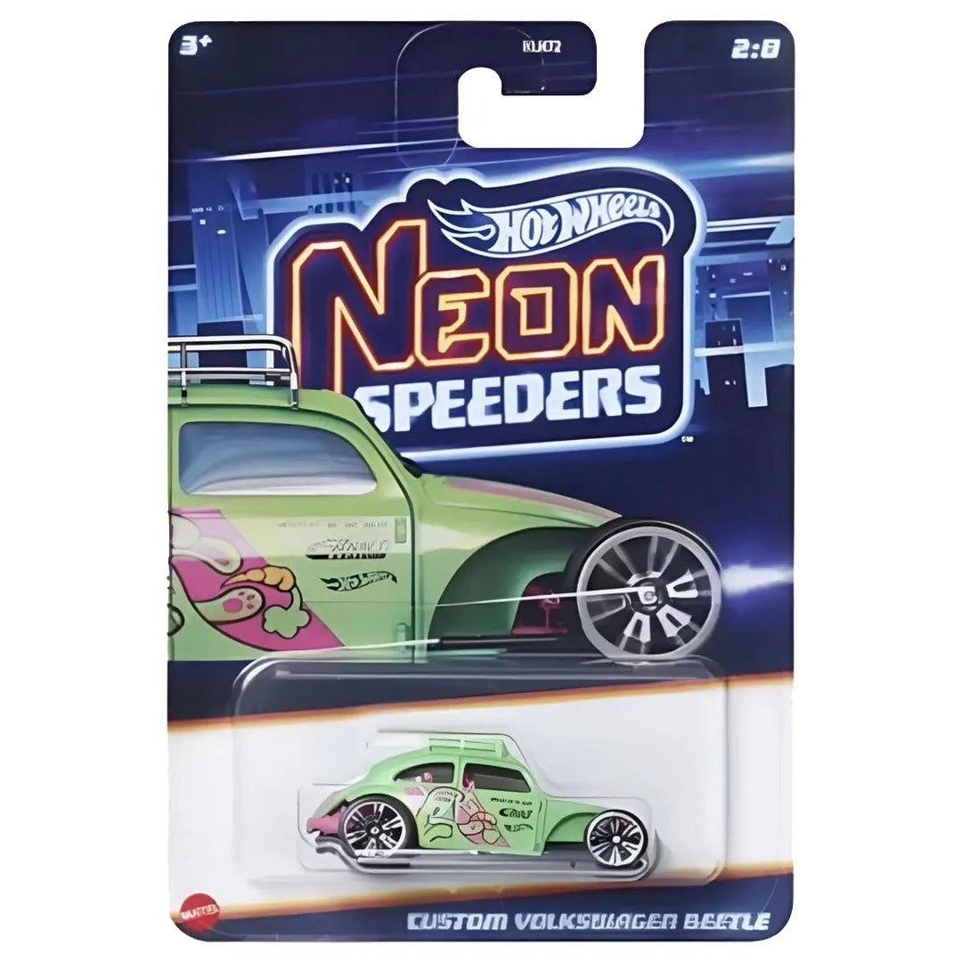 Custom Volkswagen Beetle - Neon Speeders 2/8 - Hot Wheels