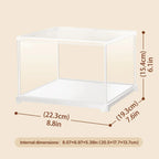 Cubierta Acrilica - DF04L - Caja Exhibidor Crystal Clear Miniature House - 20.5 x 17.7 x 13.7 cm - Rolife