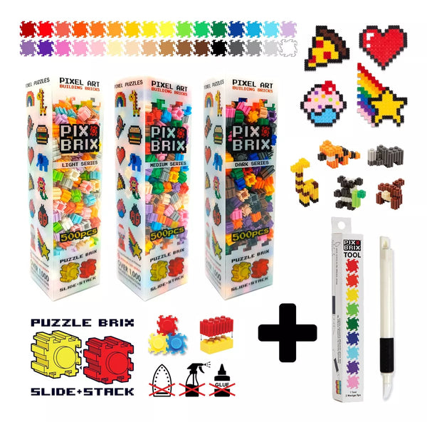Pack Inicial Pix Brix - 1.500 Blocks + Herramienta Pix Brix