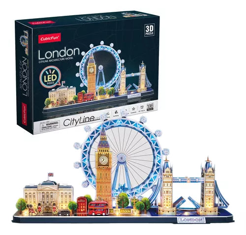 LED London City Line - Architecture Model - Rompecabezas 3D