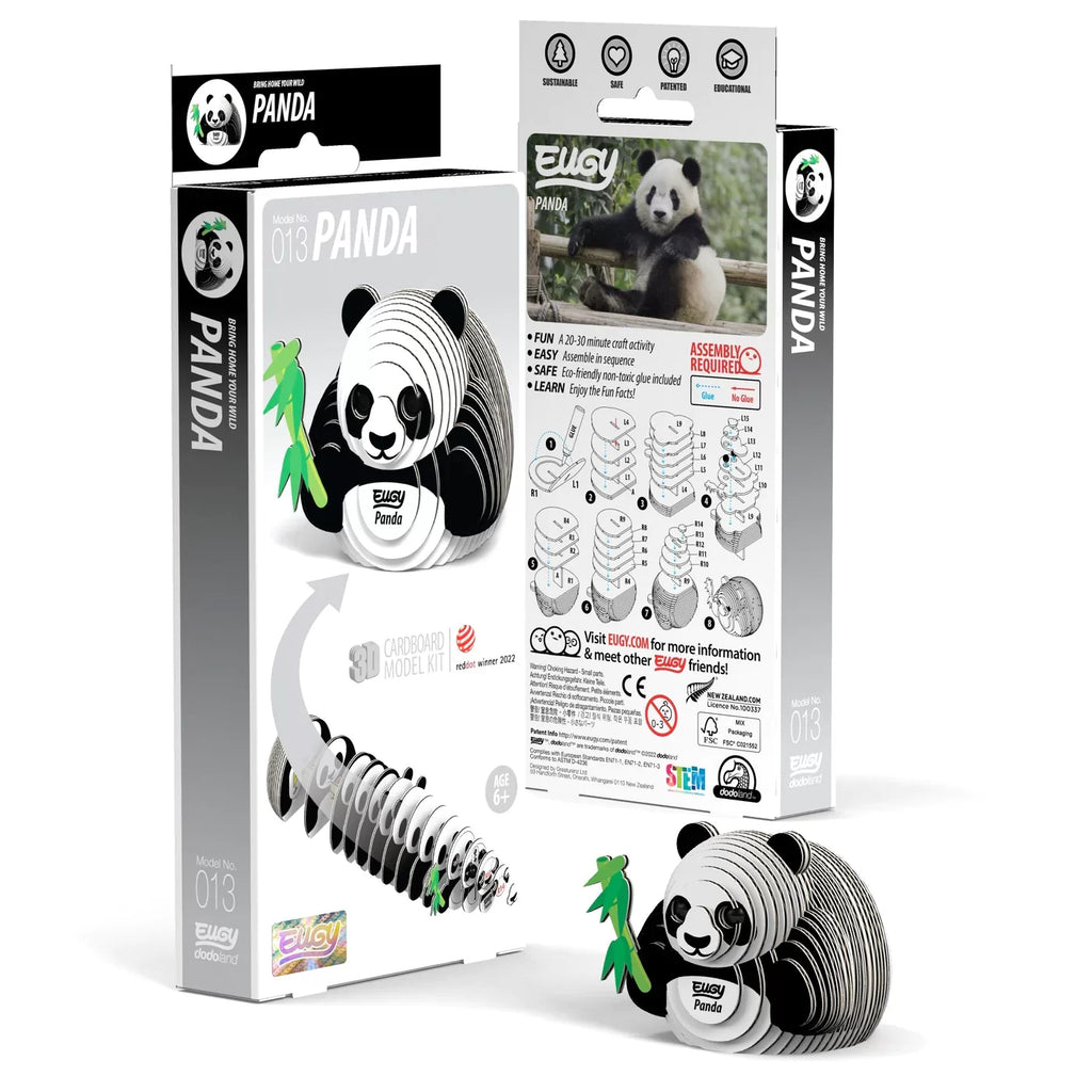 Panda - Puzzle 3D de Cartón - Eugy Dodoland