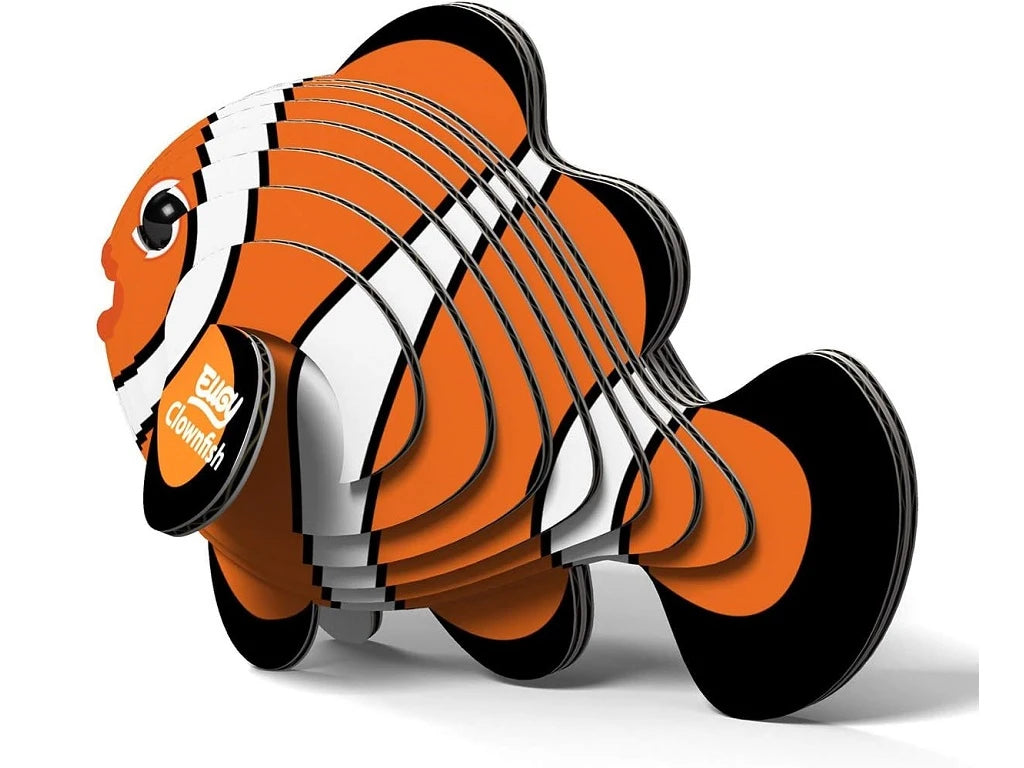 Pez Payaso - Puzzle 3D de Cartón - Eugy Dodoland