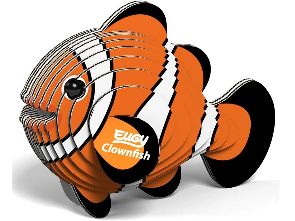 Pez Payaso - Puzzle 3D de Cartón - Eugy Dodoland