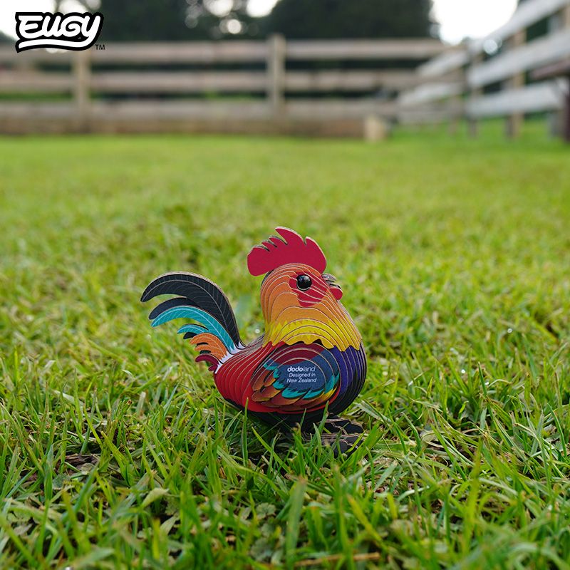 Gallo - Puzzle 3D de Cartón - Eugy Dodoland