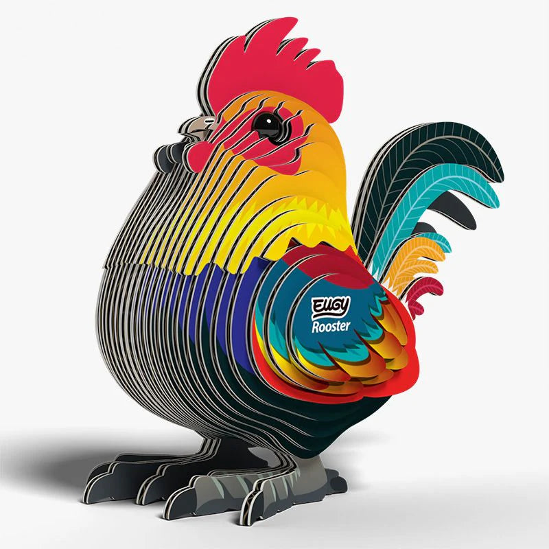 Gallo - Puzzle 3D de Cartón - Eugy Dodoland