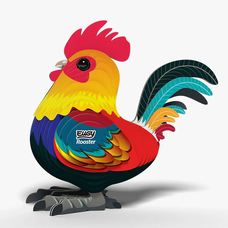 Gallo - Puzzle 3D de Cartón - Eugy Dodoland