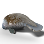 Manati - Puzzle 3D de Cartón - Eugy Dodoland