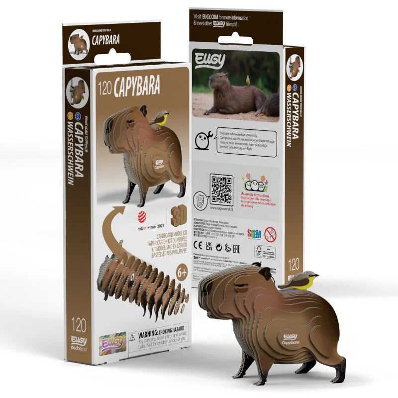 Capibara - Puzzle 3D de Cartón - Eugy Dodoland