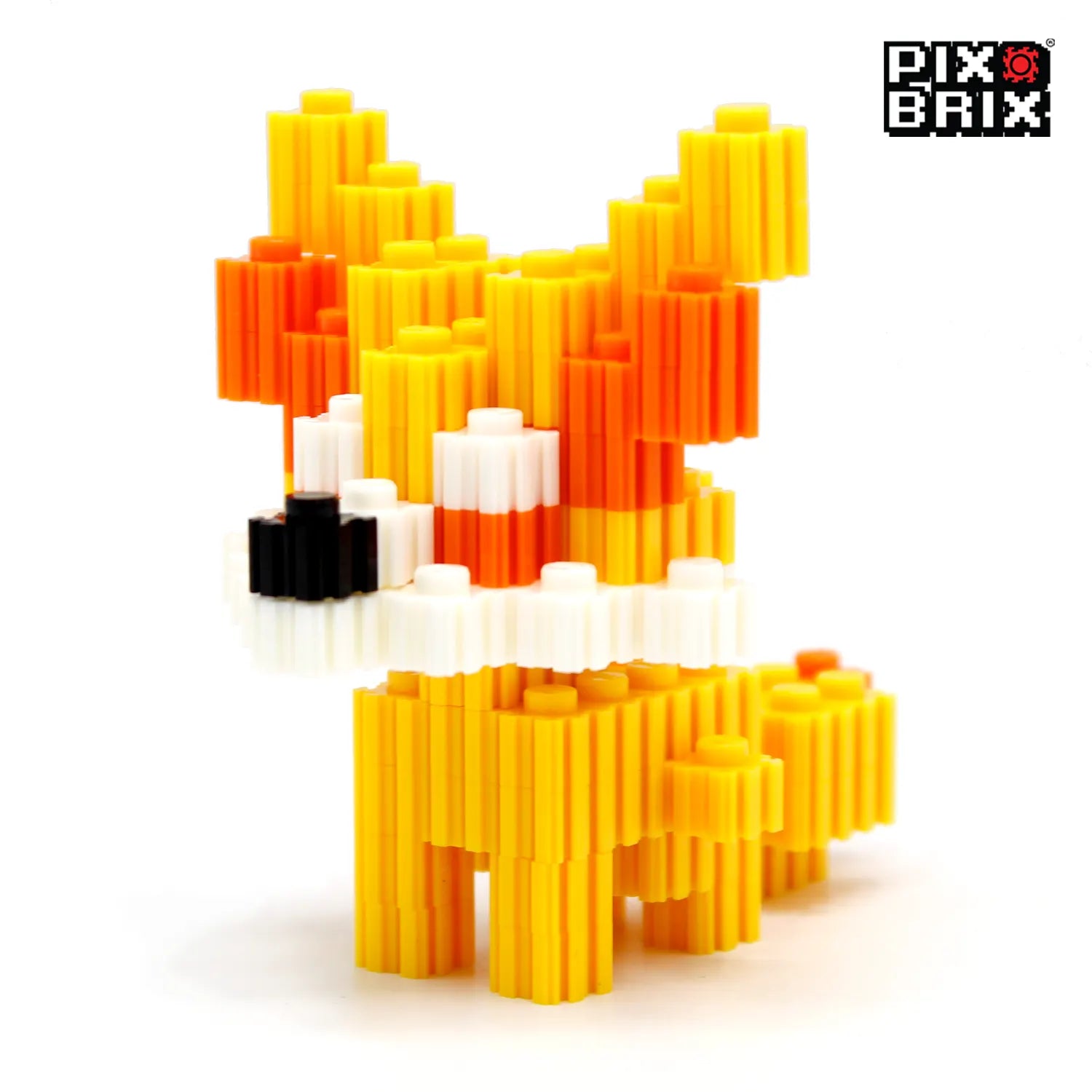Fennekin Pequeño Armable 3D - Pokemon - Pix Brix
