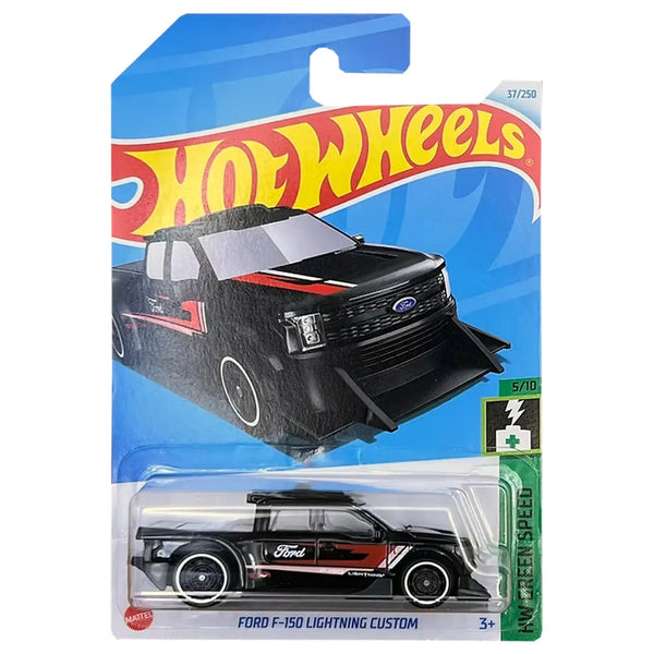 Ford F-150 Lightning Custom - Green speed 5/10 - Hot Wheels