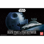 1/2,700,000 DEATH STAR II & 1/14,500 STAR DESTROYER - Model Kit Bandai - Star Wars