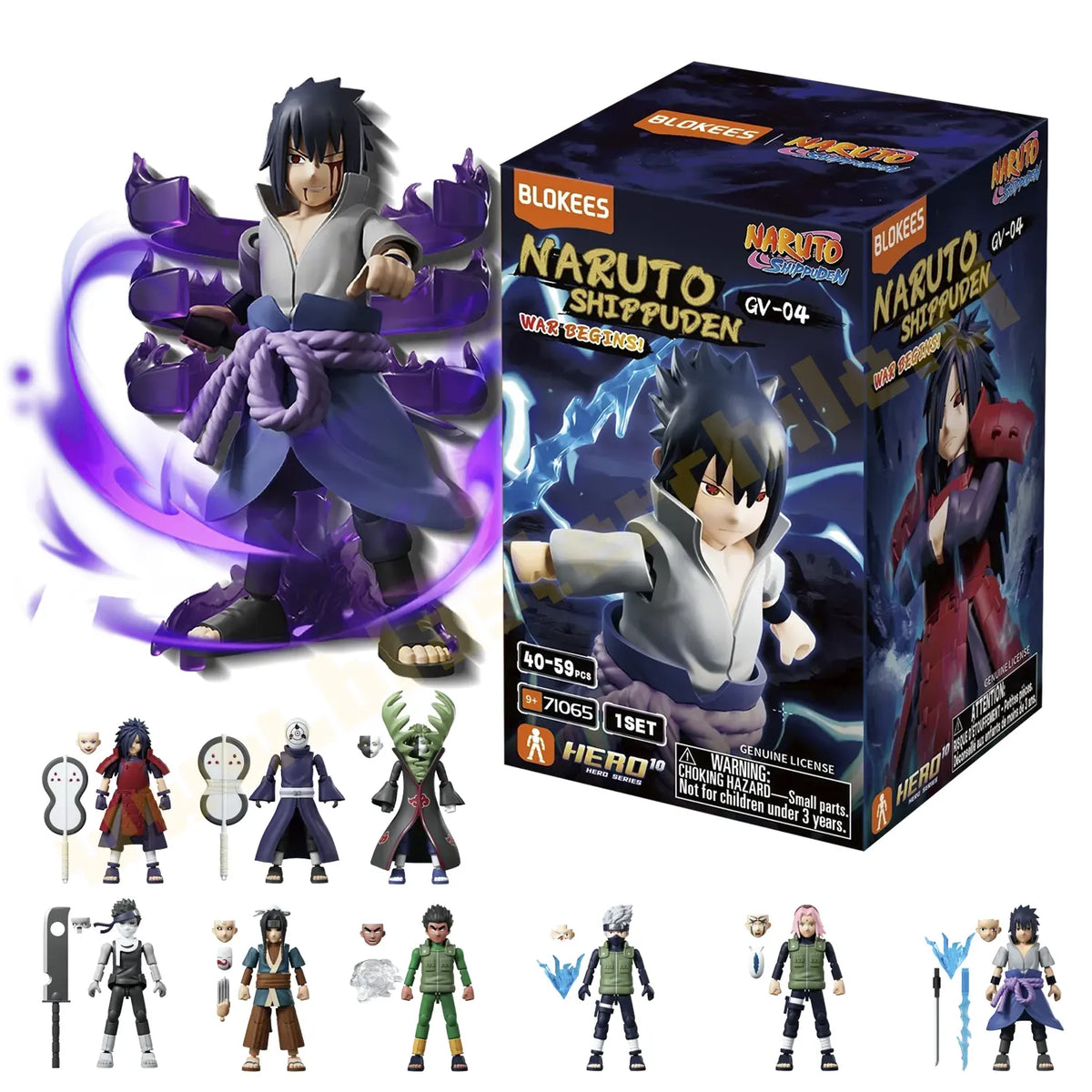 Figura Sorpresa - Naruto Shippuden - Galaxy Version 04  - War Begins - Model Kit - BLOKEES