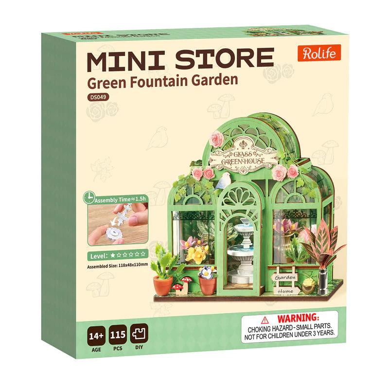 Green Fountain Garden - Rolife - Maqueta Miniatura
