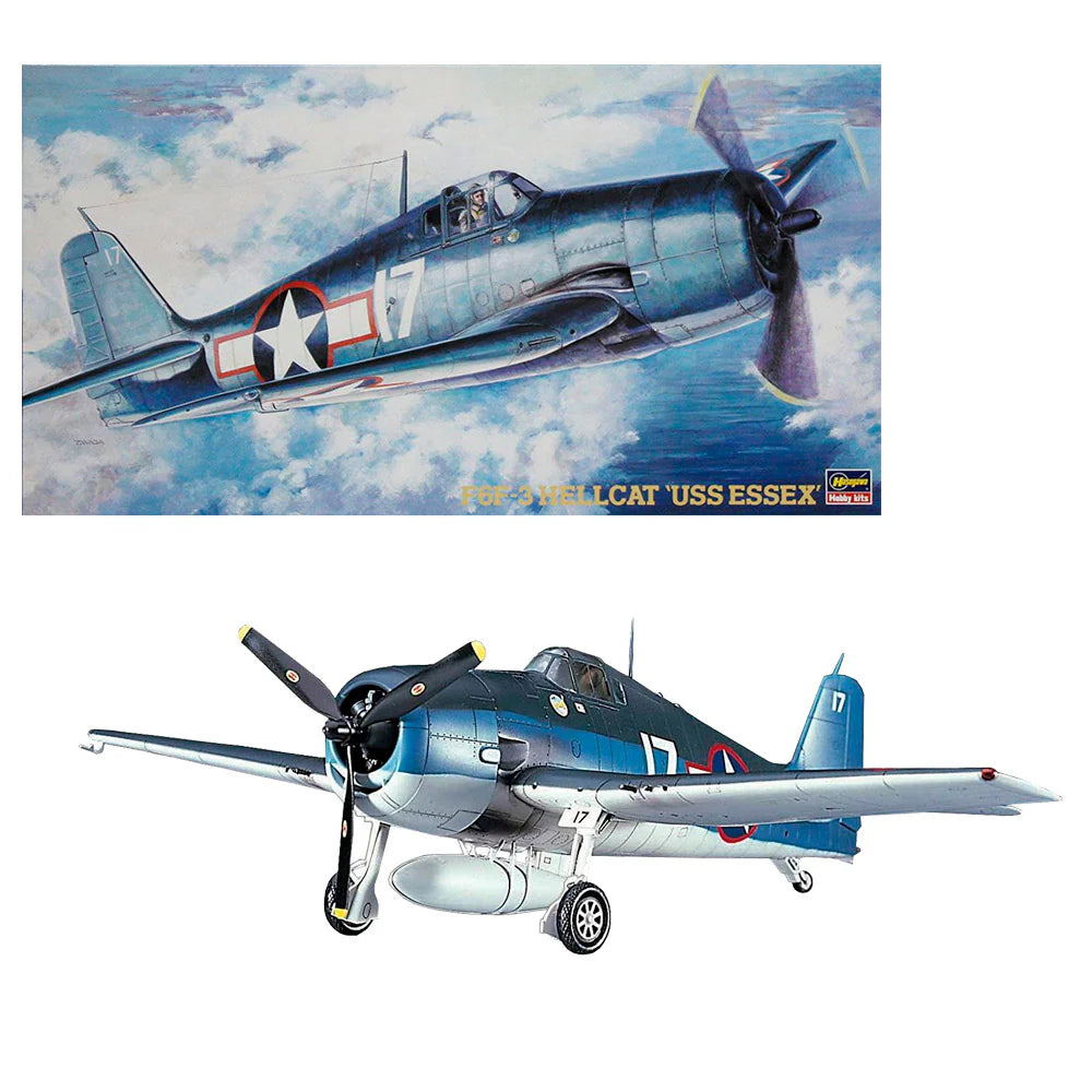 1/48 F6F-3 HELLCAT "USS ESSEX" - Model Kit - HASEGAWA