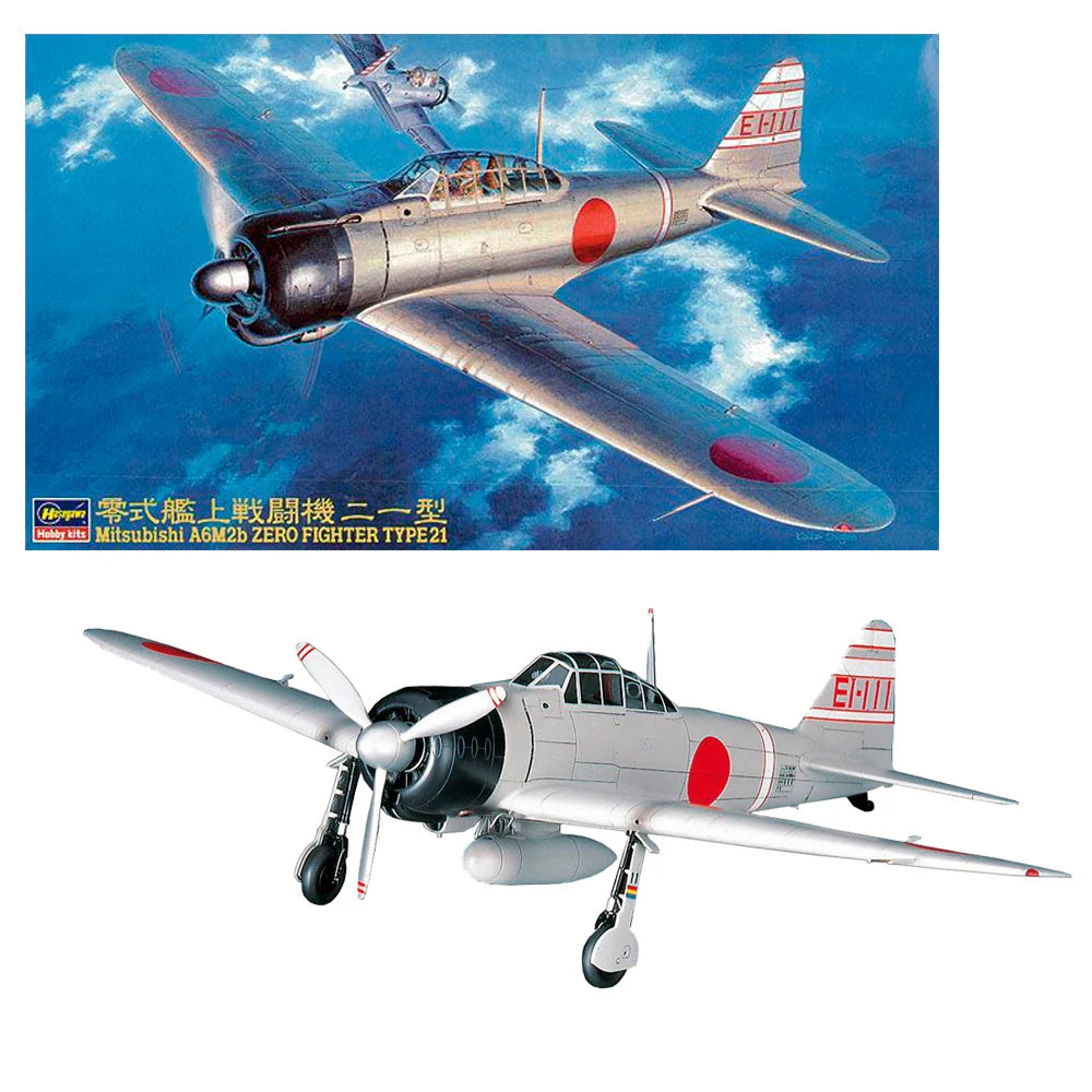 1/48 MITSUBISHI A6M2B ZERO FIGHTER TYPE 21 (ZEKE) - Model Kit - HASEGAWA