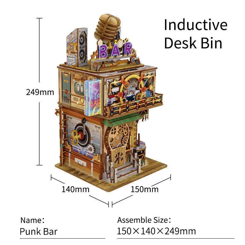 Punk Bar - Papelero Automático de Escritorio - Maqueta Tonecheer