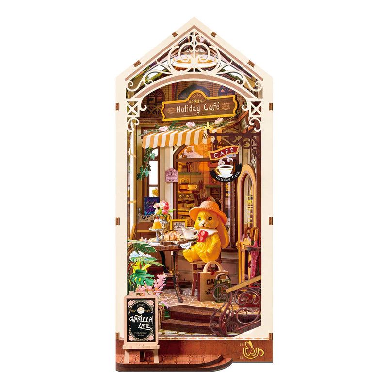 Holiday Café - Sujeta Libros - Maqueta Rolife