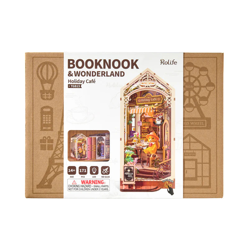 Holiday Café - Sujeta Libros - Maqueta Rolife
