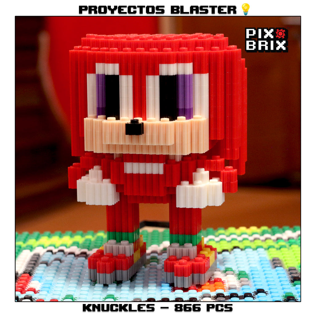 Knuckles Armable 3D  - Sonic the Hedgehog  - Pix Brix