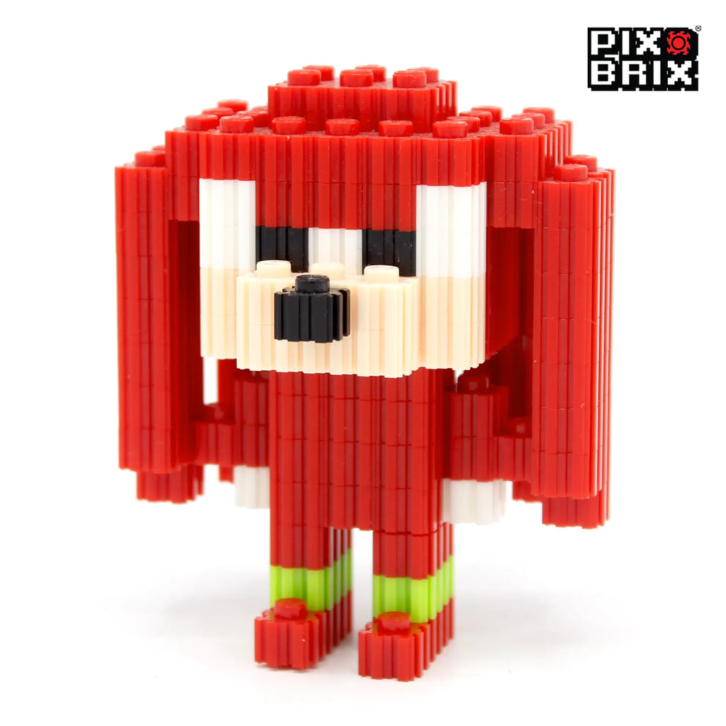 Knuckles pequeño Armable 3D  - Sonic the Hedgehog  - Pix Brix