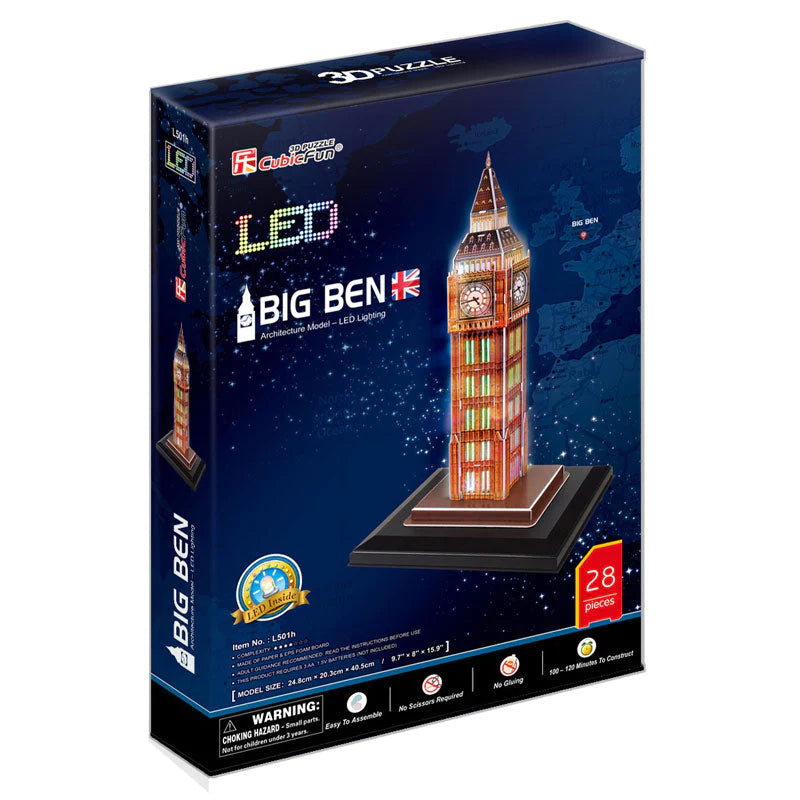 BIG BEN LED - Architecture Model - Rompecabezas 3D