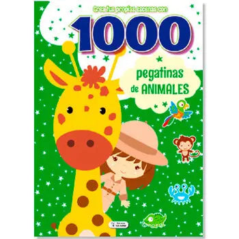 Libro Mega Panorámicos 1000 stickers - ANIMALES