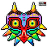 Majora Mask Puzzle 2D - 44 x 44cm - Pix Brix