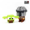 The Mandalorian y Grogu Armable 3D - Pix Brix