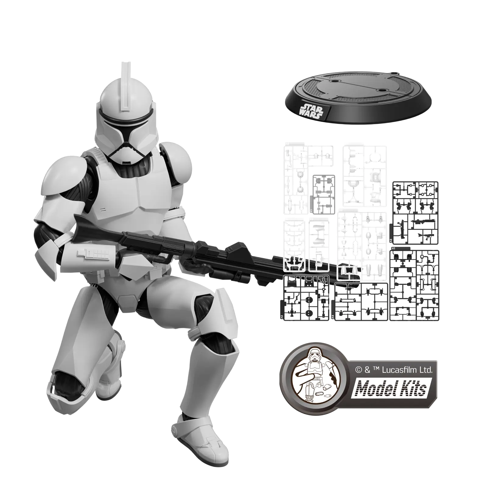 Clone Trooper - Star Wars - Champion Class 07 - Model Kit - BLOKEES